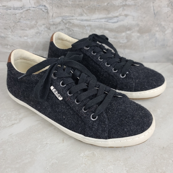 Taos STAR BURST Black Wool Sneakers 7.5 - Picture 1 of 11